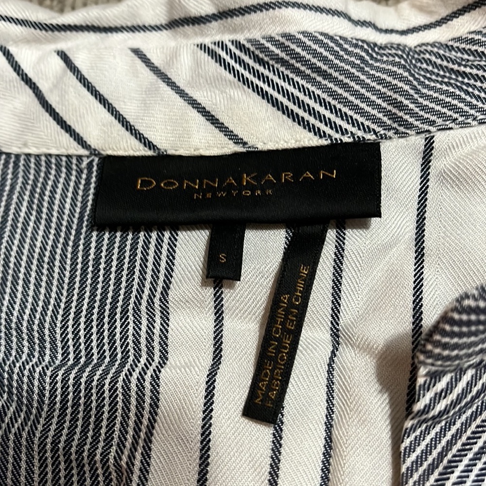 Donna Karan Ruffle Button Down Blouse - image 2